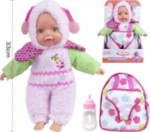 Woopie WOOPIE ROYAL Lalka Bobas dla Dzieci Biedronka 33 cm + Nosidełko Akc. 4