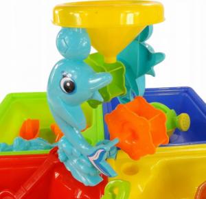 LUXMA Stolik do piasku i do wody delfin młyn 25 el 9829 14