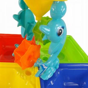 LUXMA Stolik do piasku i do wody delfin młyn 25 el 9829 6