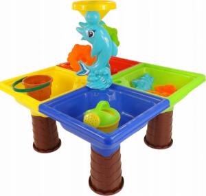LUXMA Stolik do piasku i do wody delfin młyn 25 el 9829 7