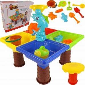 LUXMA Stolik do piasku i do wody delfin młyn 25 el 9829 10
