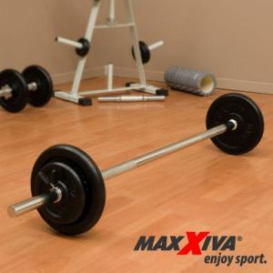 Maxxiva MAXXIVA Gryf olimpijski z blokadą sprężynową 140 cm, srebrny 6
