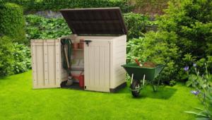 Skrzynia ogrodowa Keter KETER Zamykana skrzynia ogrodowa 240 l, beż/brąz 4