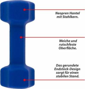 Maxxiva ‎Hantle D84986 neoprenowe 2 x 2.5 kg 3