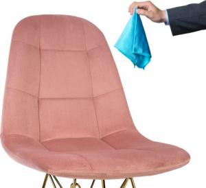 Szchara KRZESŁO welurowe tapicerowane DO SALONU pikowane 14