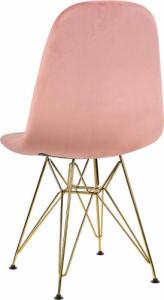 Szchara KRZESŁO welurowe tapicerowane DO SALONU pikowane 3