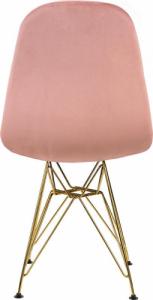 Szchara KRZESŁO welurowe tapicerowane DO SALONU pikowane 4