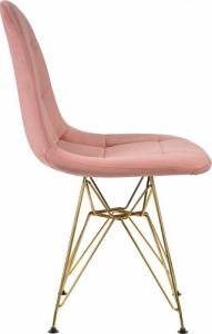 Szchara KRZESŁO welurowe tapicerowane DO SALONU pikowane 5