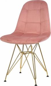 Szchara KRZESŁO welurowe tapicerowane DO SALONU pikowane 7