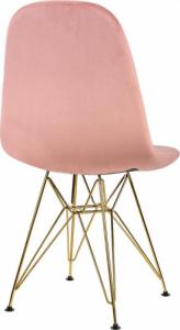 Szchara KRZESŁO welurowe tapicerowane DO SALONU pikowane 8