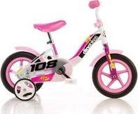 CorbySport Rower dziecięcy DINO Bikes 101GLN różowy 10 " 1