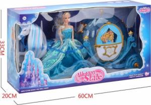 LUXMA DUŻA KARETA LALKA CHODZĄCY KOŃ DŹWIĘKI ŚWIATŁA 216 12