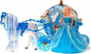 LUXMA DUŻA KARETA LALKA CHODZĄCY KOŃ DŹWIĘKI ŚWIATŁA 216 3