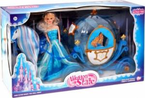 LUXMA DUŻA KARETA LALKA CHODZĄCY KOŃ DŹWIĘKI ŚWIATŁA 216 4