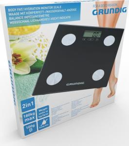 Waga łazienkowa Grundig Grundig - elektroniczna waga łazienkowa, analiza masy ciała, BMI, do 180 kg 1