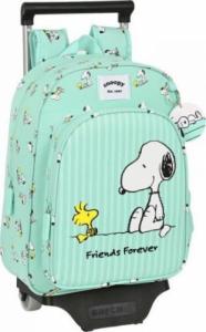 Snoopy Torba szkolna z kółkami Snoopy Friends Forever Mięta (26 x 34 x 11 cm) 1