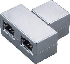 MicroConnect Y-ADAPTER RJ45-2xRJ45 F/F 8P - MPK402-METALLIZED 1