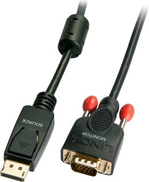 Kabel Lindy DisplayPort - D-Sub (VGA) 1m czarny (41941) 1