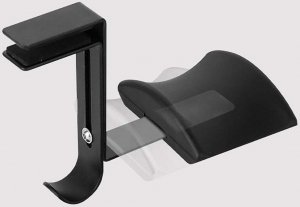 Alogy Alogy Uniwersalny uchwyt wieszak hak na słuchawki na biurko blat Czarny uniwersalny 5