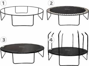 Trampolina ogrodowa SkyFlyer TR0036 z siatką wewnętrzną 14 FT 426 cm 3