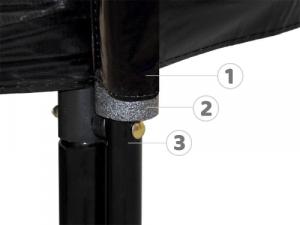 Trampolina ogrodowa SkyFlyer TR0036 z siatką wewnętrzną 14 FT 426 cm 8