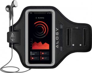 Alogy Alogy WaterProof Sport ArmBand Wodoodporne etui sportowe opaska na ramię do telefonu 6.5 cali Czarna uniwersalny 2