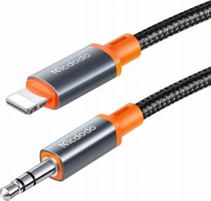 Kabel USB Mcdodo Lightning - mini Jack 3.5 mm 1 m Czarny (MDD33) 1