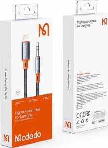 Kabel USB Mcdodo Lightning - mini Jack 3.5 mm 1 m Czarny (MDD33) 13
