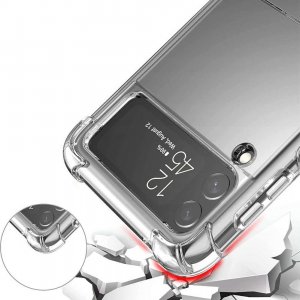 Alogy Alogy Etui na telefon pancerne ShockProof Case do Samsung Galaxy Z Flip 3 5G Clear uniwersalny 3