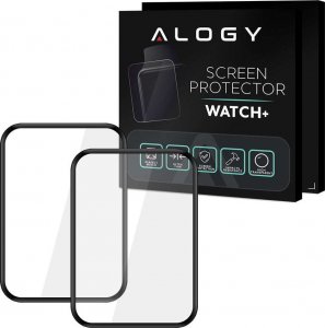 Alogy Alogy 2x Szkło na smartwatch elastyczne 3D do Huawei Watch Fit Black uniwersalny 3