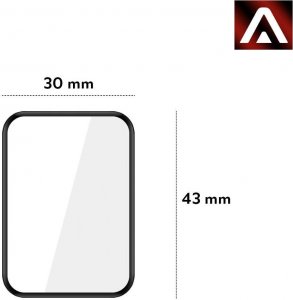 Alogy Alogy 2x Szkło na smartwatch elastyczne 3D do Huawei Watch Fit Black uniwersalny 4