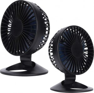 Wentylator USB Alogy Alogy Wiatrak Mini przenośny wentylator stojak na biurko bezszumowy Czarny uniwersalny 2