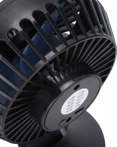 Wentylator USB Alogy Alogy Wiatrak Mini przenośny wentylator stojak na biurko bezszumowy Czarny uniwersalny 4