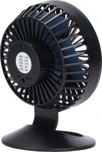 Wentylator USB Alogy Alogy Wiatrak Mini przenośny wentylator stojak na biurko bezszumowy Czarny uniwersalny 5