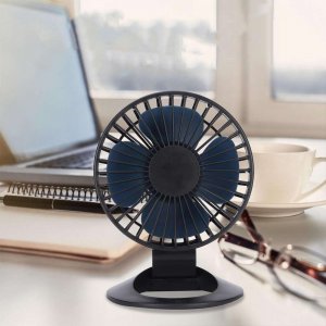 Wentylator USB Alogy Alogy Wiatrak Mini przenośny wentylator stojak na biurko bezszumowy Czarny uniwersalny 9