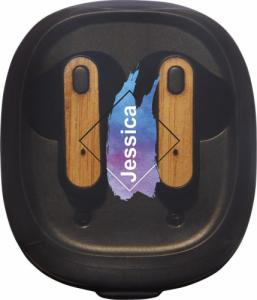 Słuchawki Upominkarnia Nitida bambusowe słuchawki douszne TWS 3