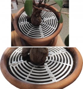 Stamal Osłona zabezpieczenie doniczki regulowana 12-52cm 3