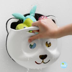 Maltex Organizer na zabawki PANDA biały/czarny - zabawa, kąpiel 3