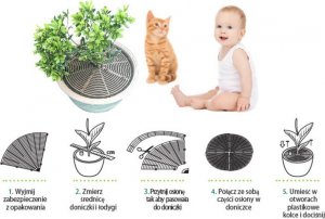 Stamal Osłona zabezpieczenie doniczki regulowana 10-28cm 5