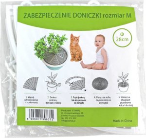 Stamal Osłona zabezpieczenie doniczki regulowana 10-28cm 6