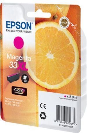 Tusz Epson Tusz Singlepack 33XL Claria Premium (C13T33634012) 1