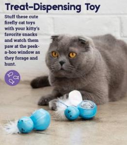 Petstages Petstages Firefly Treat Stuffer Glow-In-The-Dark Cat Toy - Świetliki na kocie przysmaki 4