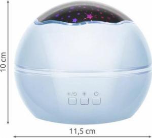 Malatec Lampka nocna z projektorem- niebieska LP16858 12