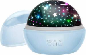 Malatec Lampka nocna z projektorem- niebieska LP16858 6