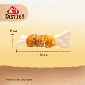 8in1 Przysmak dla psa kości z wapniem Tasties 85g 2