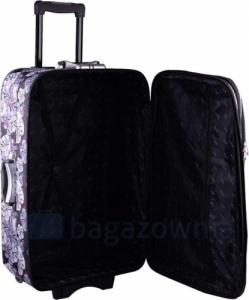 Kemer Zestaw Średnia walizka PELLUCCI RGL 773 M + Kuferek M Czarno Niebieski 14