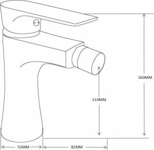 Bateria bidetowa Mexen Mexen Axel bateria bidetowa, chrom - 73820-00 2