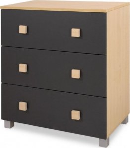 My Sweet Baby Komoda niemowlęca z przewijakiem Leonardo antracytowo-drewniana 2