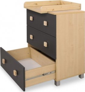 My Sweet Baby Komoda niemowlęca z przewijakiem Leonardo antracytowo-drewniana 6