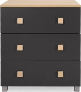 My Sweet Baby Komoda niemowlęca z przewijakiem Leonardo antracytowo-drewniana 9